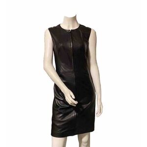 Kenneth Cole Black Leather Dress